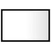 vidaXL Miroir &agrave; LED de salle de bain Noir 60x8,5x37 cm Acrylique