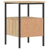 vidaXL Table de chevet ch&ecirc;ne sonoma 34x36x50 cm bois d'ing&eacute;nierie