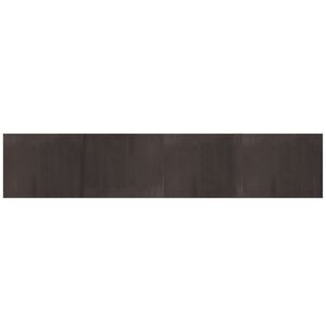 vidaXL Tapis rectangulaire marron fonc&eacute; 80x400 cm bambou