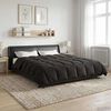 vidaXL Duvet d'&eacute;t&eacute; simple Matelass&eacute; Anthracite 220 x 260 cm Microfibre