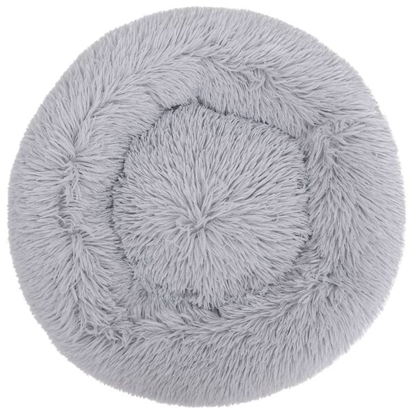 vidaXL Coussin lavable pour chiens/chats Gris clair 50x50x12cm Peluche