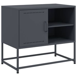 vidaXL Meuble TV anthracite 68x39x60,5 cm acier