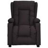 vidaXL Fauteuil de massage Noir Similicuir