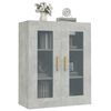 vidaXL Armoire murale suspendue Gris béton 69,5x34x90 cm
