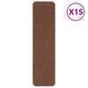 vidaXL Tapis Antid&eacute;rapants pour Escaliers 15 pi&egrave;ces 75 x 20 cm Jaune