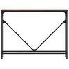 vidaXL Table console ch&ecirc;ne marron 102x22,5x75 cm bois d'ing&eacute;nierie