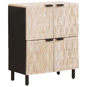 vidaXL Buffet Finition Lavage Blanc 60 x 33 x 75 cm