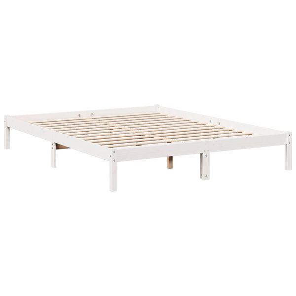 vidaXL Cadre de lit extra long sans matelas 160x220 cm bois massif pin