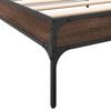 vidaXL Cadre de lit sans matelas ch&ecirc;ne marron 100x200 cm
