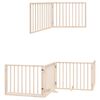 vidaXL Barri&egrave;re pour chien porte pliable 12 panneaux bois de peuplier