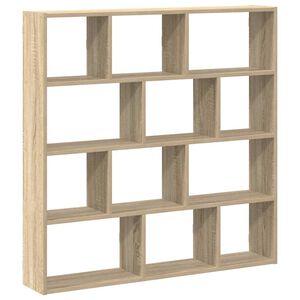 vidaXL &Eacute;tag&egrave;re cube murale 12 compartiments ch&ecirc;ne sonoma