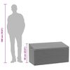 vidaXL Coffre de rangement de jardin Noir 110x50x58 cm R&eacute;sine tress&eacute;e