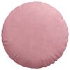 vidaXL Coussins de si&egrave;ge 2 pcs Rose &Oslash; 40 x 13 cm Velours