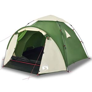 vidaXL Tente de camping &agrave; d&ocirc;me 3 personnes vert lib&eacute;ration rapide