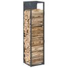 vidaXL Portant de bois chauffage anthracite 25x25x100 cm