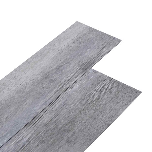 vidaXL Planches de sol 36 pcs Gris 5,02 m&sup2; PVC