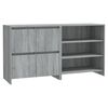 vidaXL Buffets 2 pcs Sonoma gris Bois d'ing&eacute;nierie