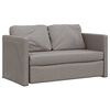 vidaXL Canap&eacute;-lit 2 en 1 taupe 112x174x55 cm tissu