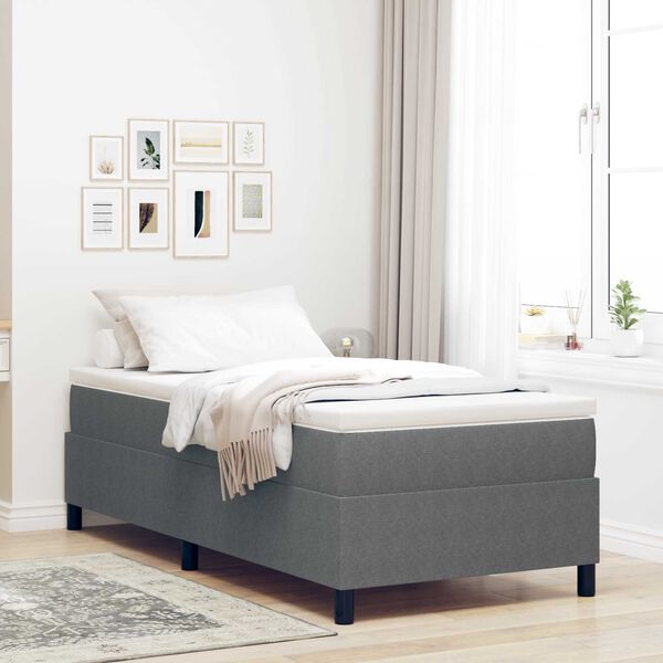 vidaXL Cadre de lit plateforme Gris clair 80 x 200 cm