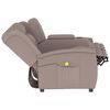 vidaXL Fauteuil de massage inclinable porte-gobelet 4 places taupe