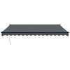 vidaXL Auvent r&eacute;tractable anthracite 4x3 m tissu et aluminium