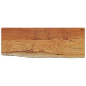 vidaXL &Eacute;tag&egrave;re murale rectangulaire massif acacia bordure assortie