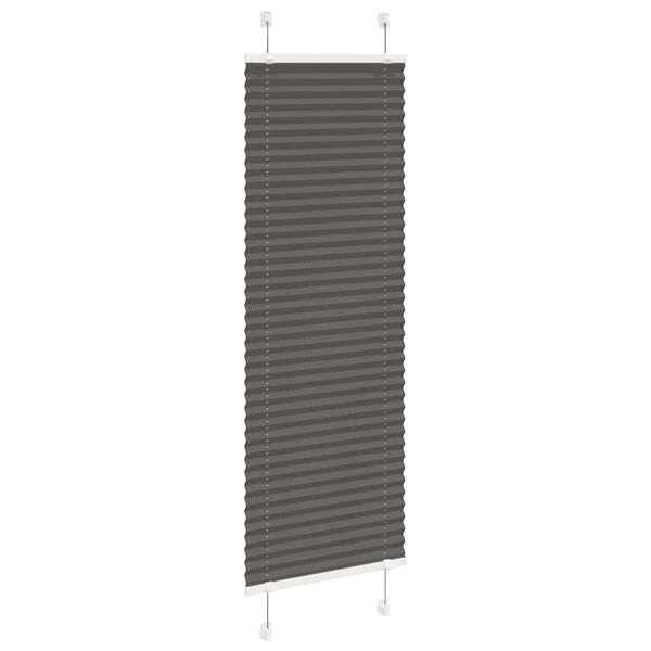 vidaXL Store pliss&eacute; noir 40x100 cm largeur du tissu 39,4 cm polyester