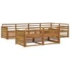 vidaXL Ensemble de canap&eacute;s d'ext&eacute;rieur 7 pcs Naturel