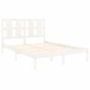 vidaXL Cadre de lit sans matelas blanc 120x200 cm bois de pin massif