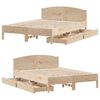 vidaXL Cadre de lit sans matelas 120x200 cm bois de pin massif