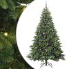 vidaXL Sapin de No&euml;l artificiel avec 300 LED Vert 210 cm PE et PVC