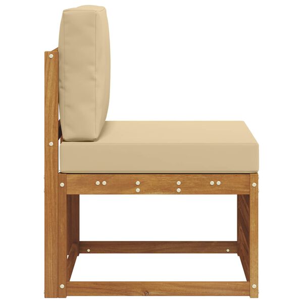 vidaXL Sofa de milieu ext&eacute;rieur Bois d'Acacia Massif Naturel