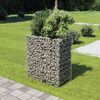 vidaXL Lit sur&eacute;lev&eacute; &agrave; gabion Acier galvanis&eacute; 90x50x100 cm