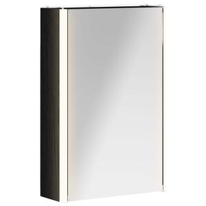 vidaXL Armoire Miroir de Salle de Bain Ch&ecirc;ne noir 33 x 11,5 x 50 cm