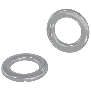 vidaXL Rondelles 2 pc Argent&eacute; 10 x 10 x 0,8 mm Fer