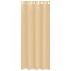 vidaXL Rideaux en voile avec œillets 2 pcs sable