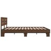 vidaXL Cadre de lit sans matelas chêne marron 150x200 cm