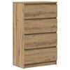 vidaXL Buffet ch&ecirc;ne artisanal 60x35x98,5 cm bois d'ing&eacute;nierie