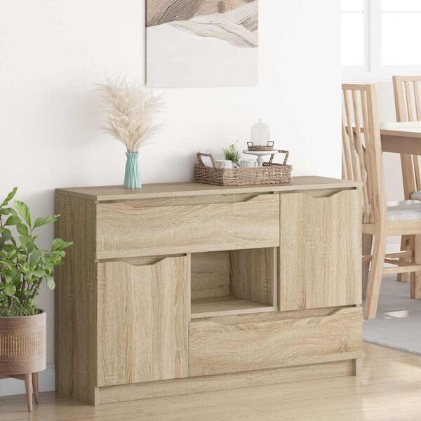 vidaXL Buffet Ch&ecirc;ne Sonoma 100 x 30 x 65,6 Bois d'ing&eacute;nierie