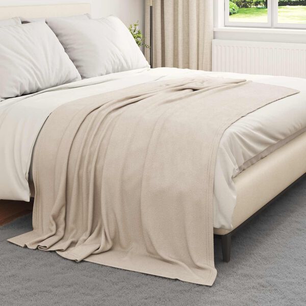 vidaXL Couvertures &agrave; jeter 24 pcs Beige 200 x 150 cm Toison