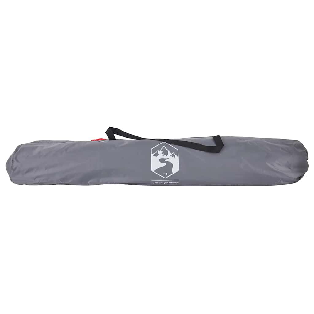 vidaXL Tente de plage 2 personnes gris libération rapide imperméable