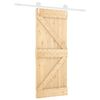 vidaXL Porte coulissante Naturel et Blanc 85 x 210 cm