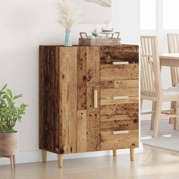 vidaXL Buffet Bois ancien 34 x 69,5 x 90 cm Bois d'ing&eacute;nierie
