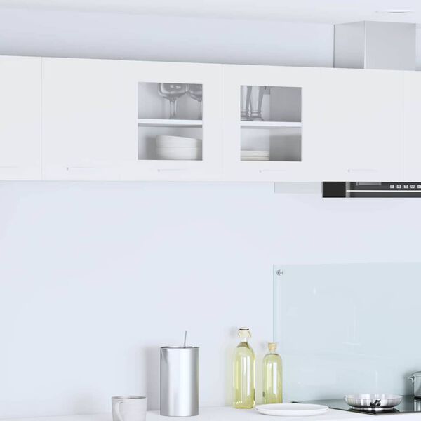 vidaXL Armoire suspendue Blanc 80 x 31 x 40 cm Bois d'ing&eacute;nierie