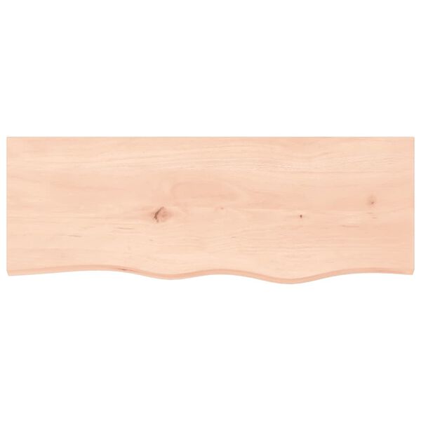vidaXL &Eacute;tag&egrave;re murale 80x30x(2-4) cm bois de ch&ecirc;ne massif non trait&eacute;