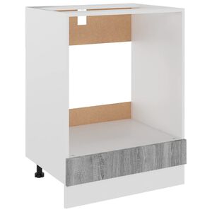 vidaXL Meuble de four "Riga" Gris Sonoma 60 x 46 x 81,5 cm Bois d'ingénierie