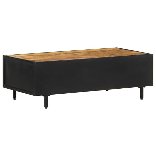 vidaXL Table basse 105x50x35 cm Bois de manguier brut