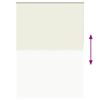 vidaXL Store enrouleur occultant 144,4 x 230 cm, largeur du tissu 140 cm, blanc cass&eacute;