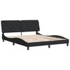 vidaXL Cadre de lit sans matelas noir 160x200 cm velours