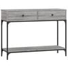 vidaXL Table console sonoma gris 100x34,5x75 cm bois d'ing&eacute;nierie